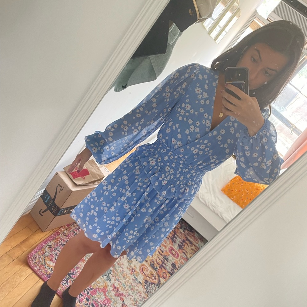 ASOS Floral, Long sleeve Mini Dress